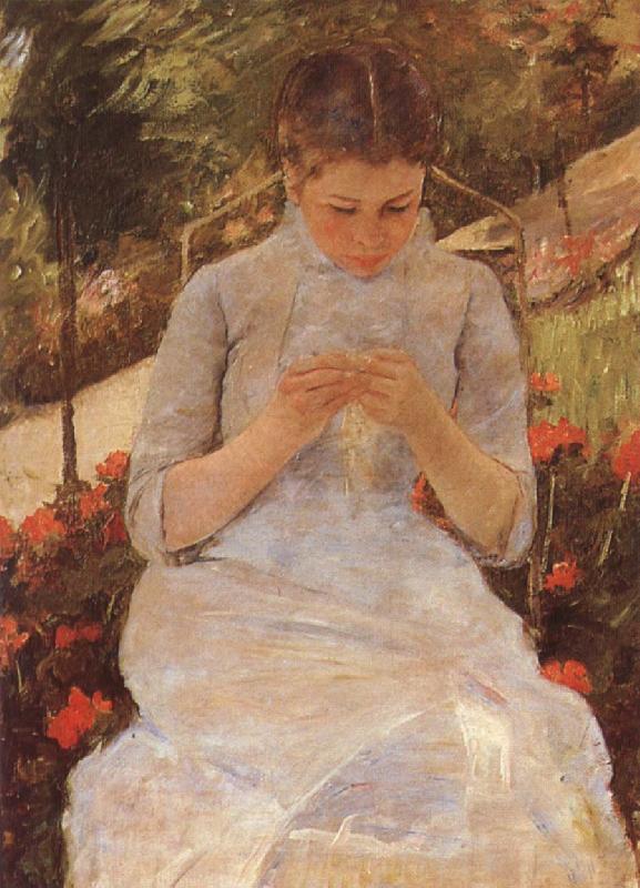 Mary Cassatt Being young girl who syr Sweden oil painting art